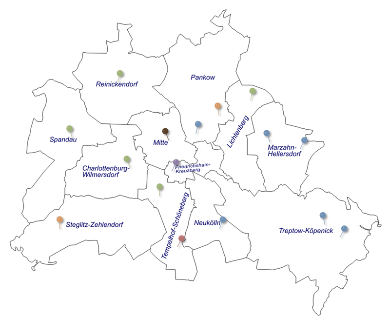 Standorte der KJA/SPZ